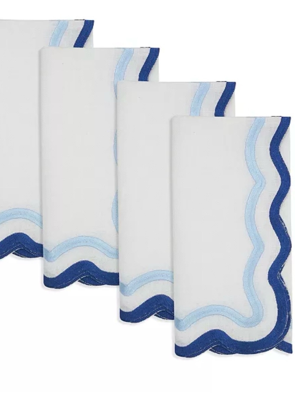 Scalloped Border Napkin, Set of 4